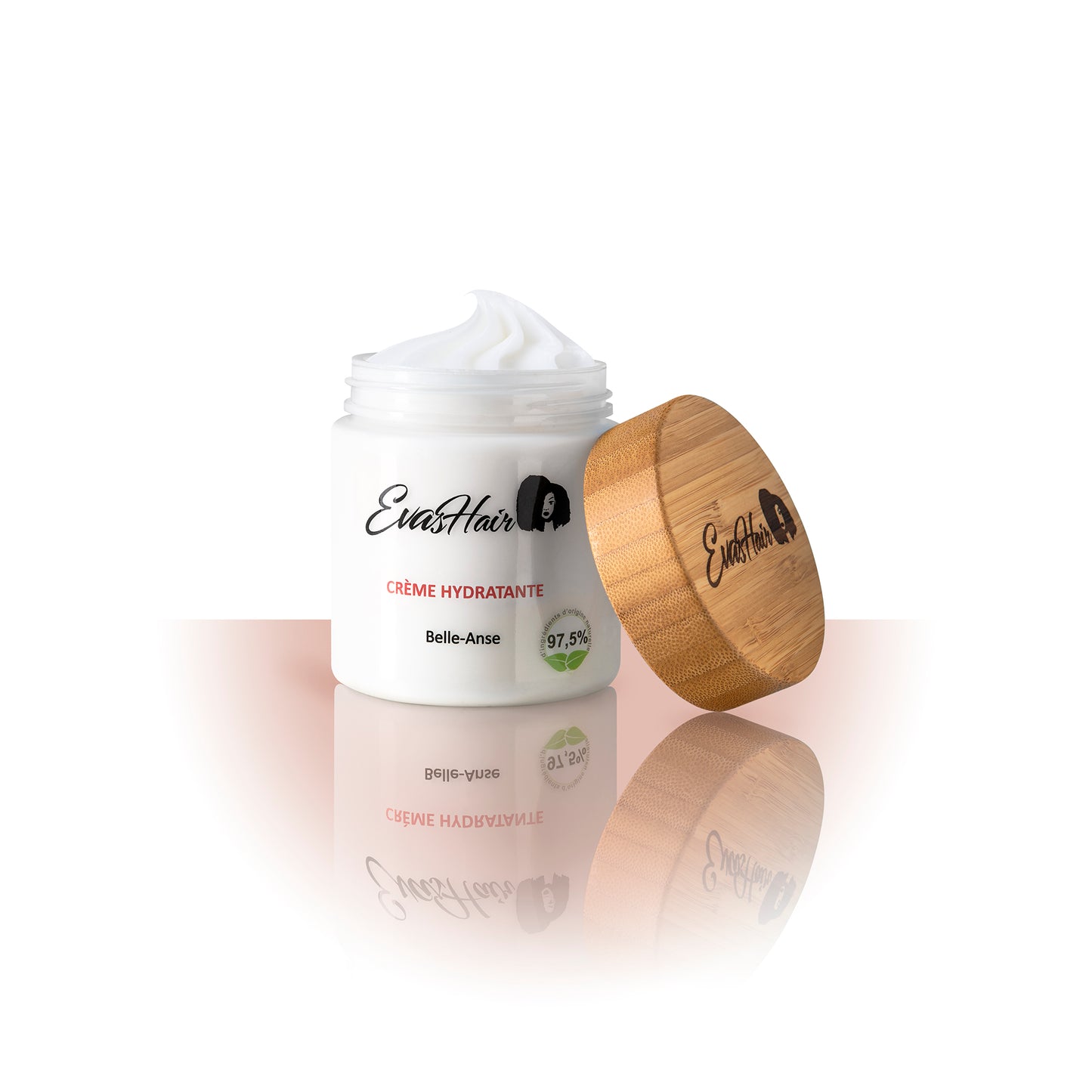 Crème capillaire hydratante Evashair démèle et assouplit les cheveux crépus frisés bouclés