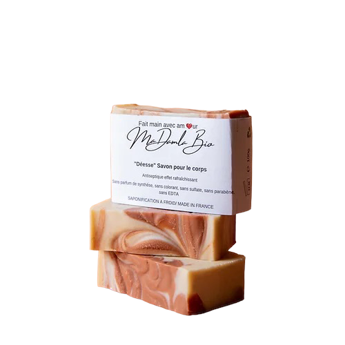 Savon peeling aux argiles, huiles végétales bio et huiles essentielles -100G-