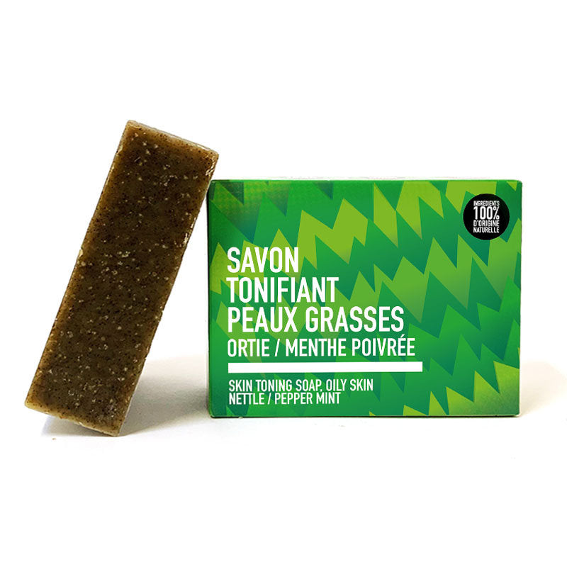 Savon peau grasse ortie menthe 100G