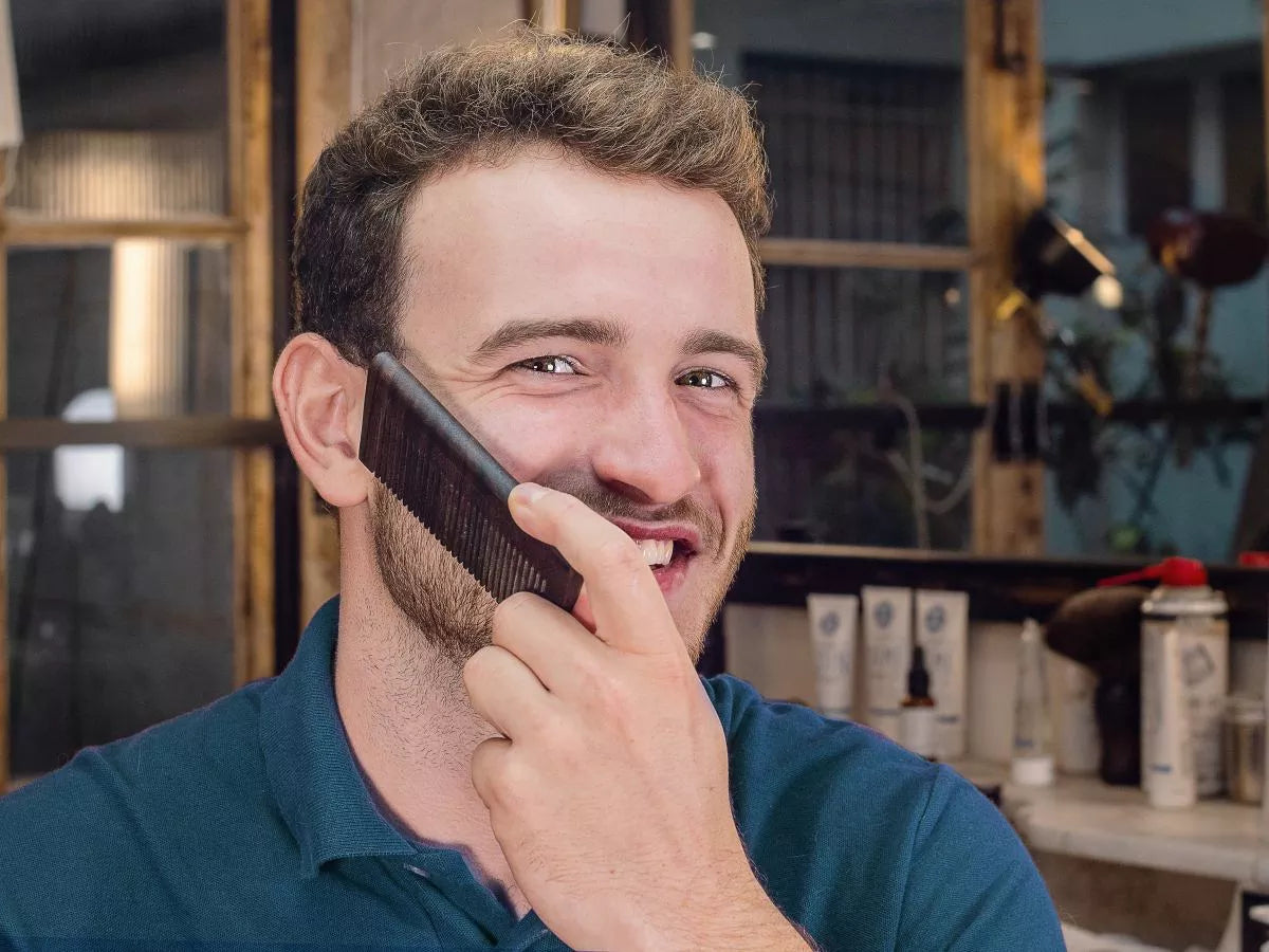 Kit de survie barbe - Peigne à barbe, brosse à barbe, ciseaux de précision