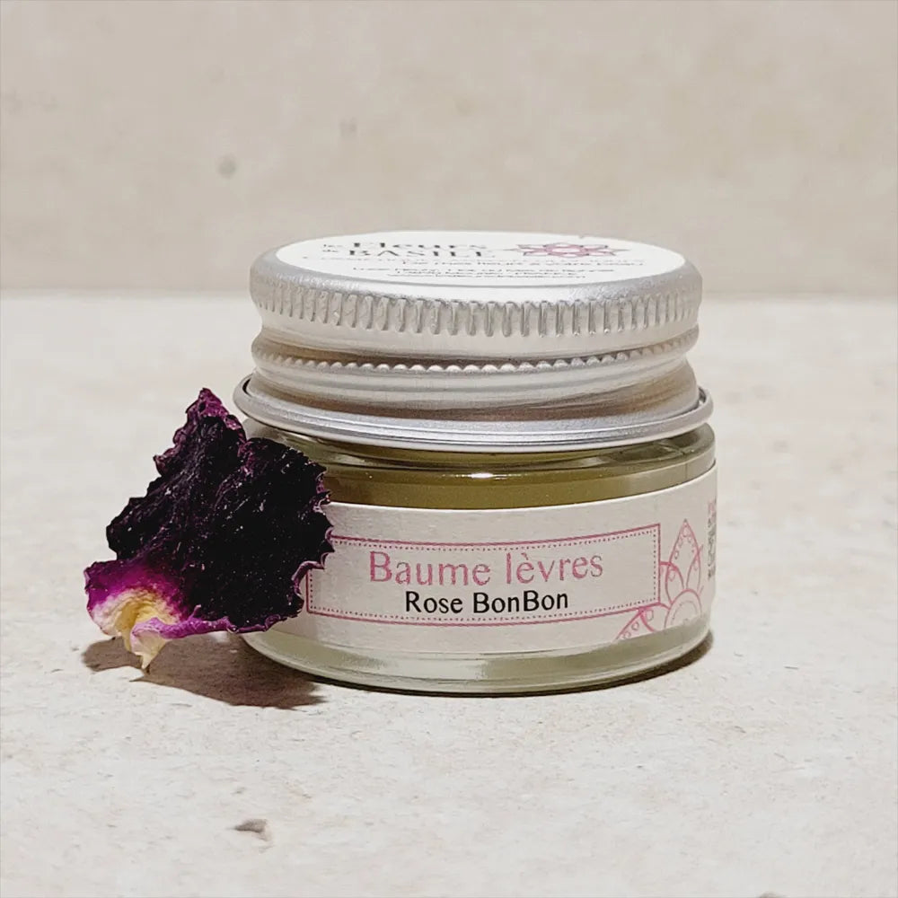 baume levres bio rosebonbon pour des lèvres gercées et très sèches